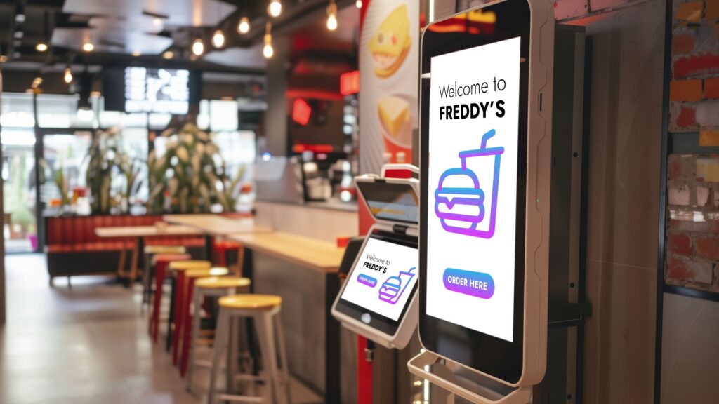 digital sign in fast food