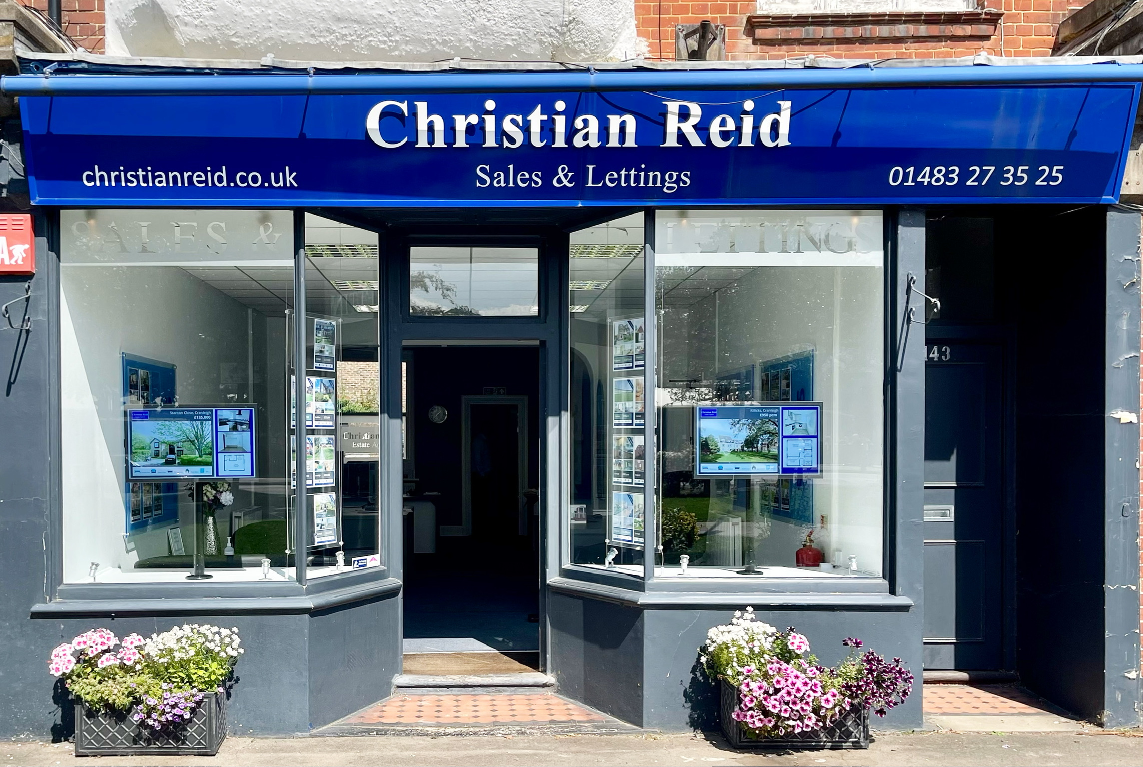 estate agents with digital display