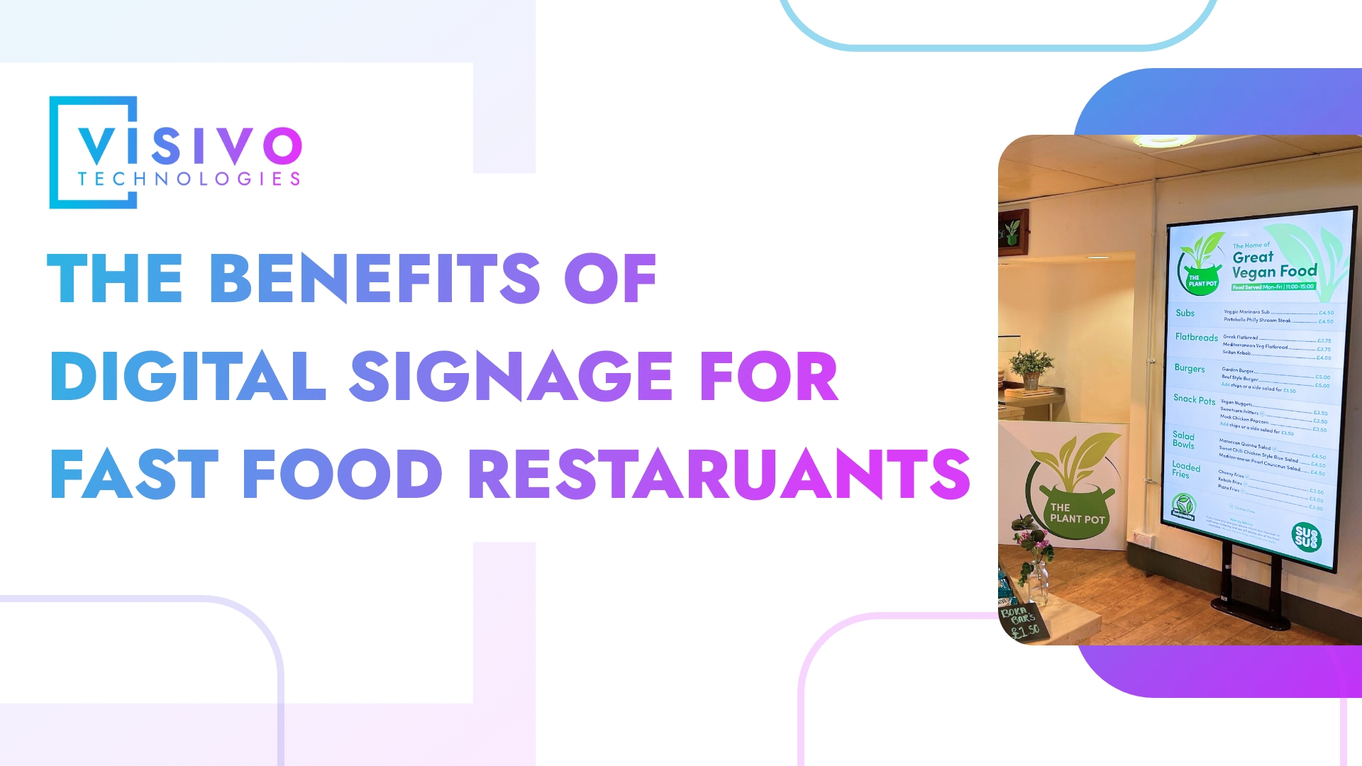 Benefits of digital signage for fast food restaurants